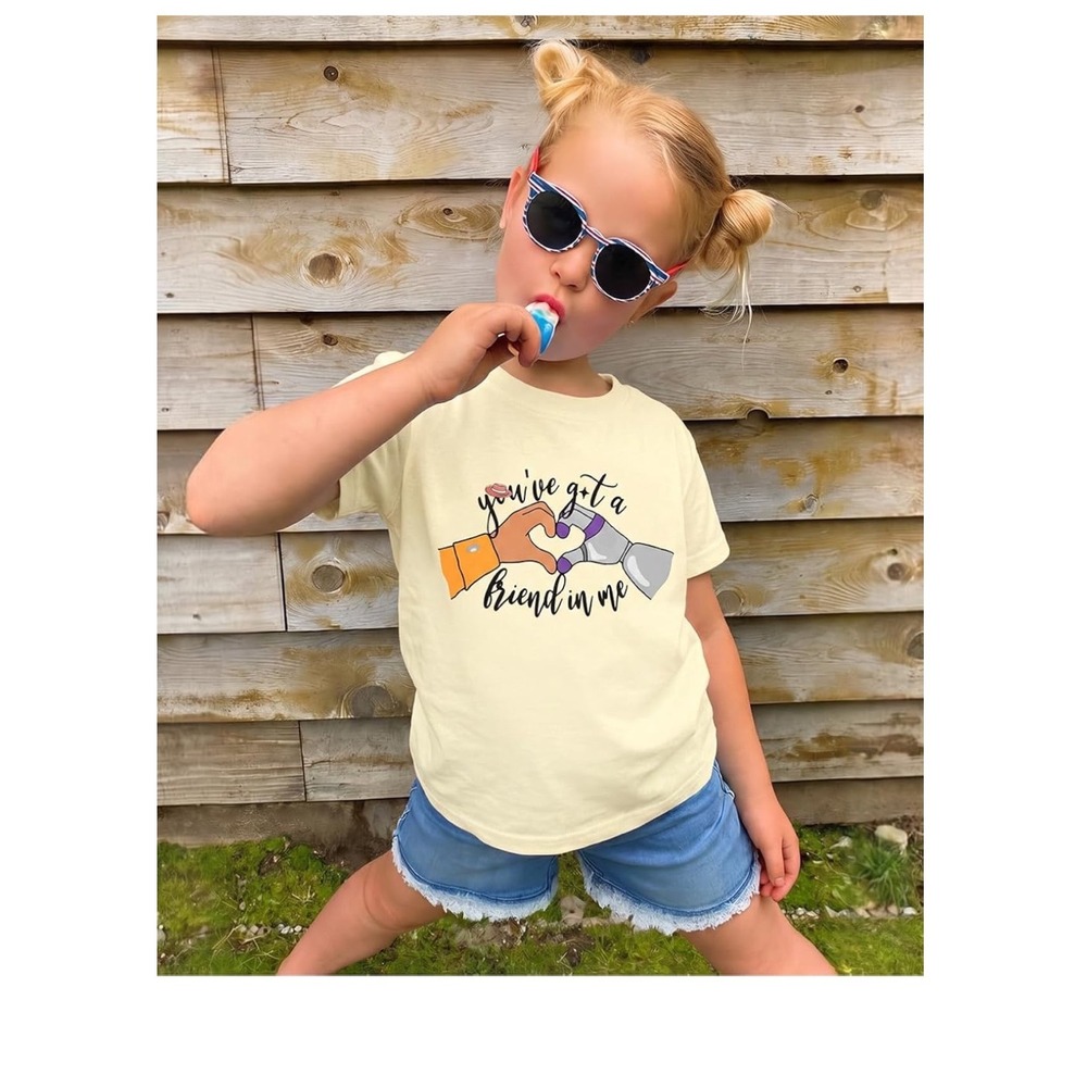 Graphic Tee Kids 6-7Y Yellow Modern Toy Story Friend Shirt
You got a friend in..